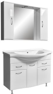 Тумба под раковину Stella Polar Концепт 100см белый SP-00000137